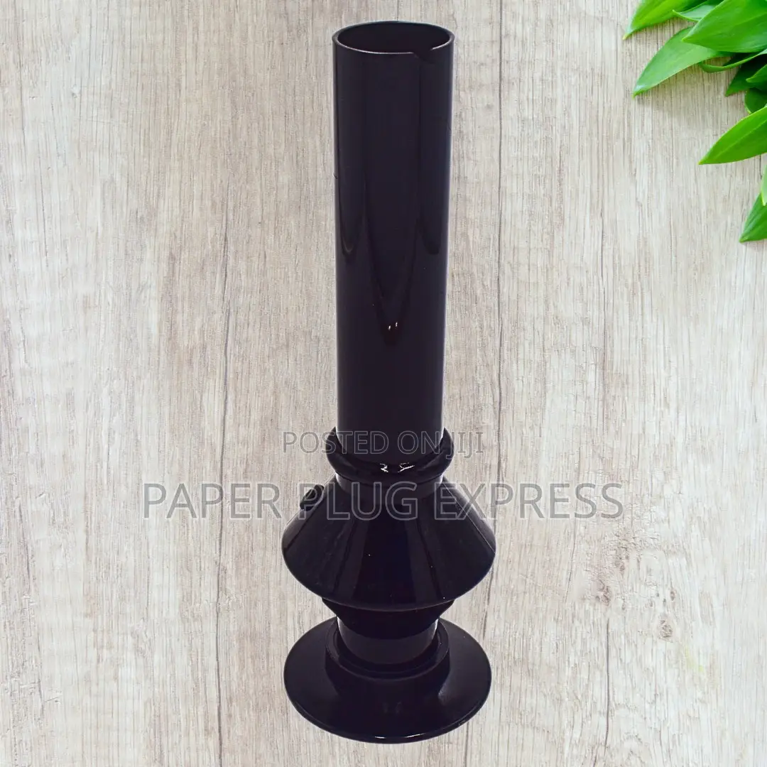 10" Black Acrylic Water Bong