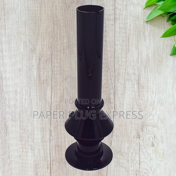 10" Black Acrylic Water Bong - thumbnail 3