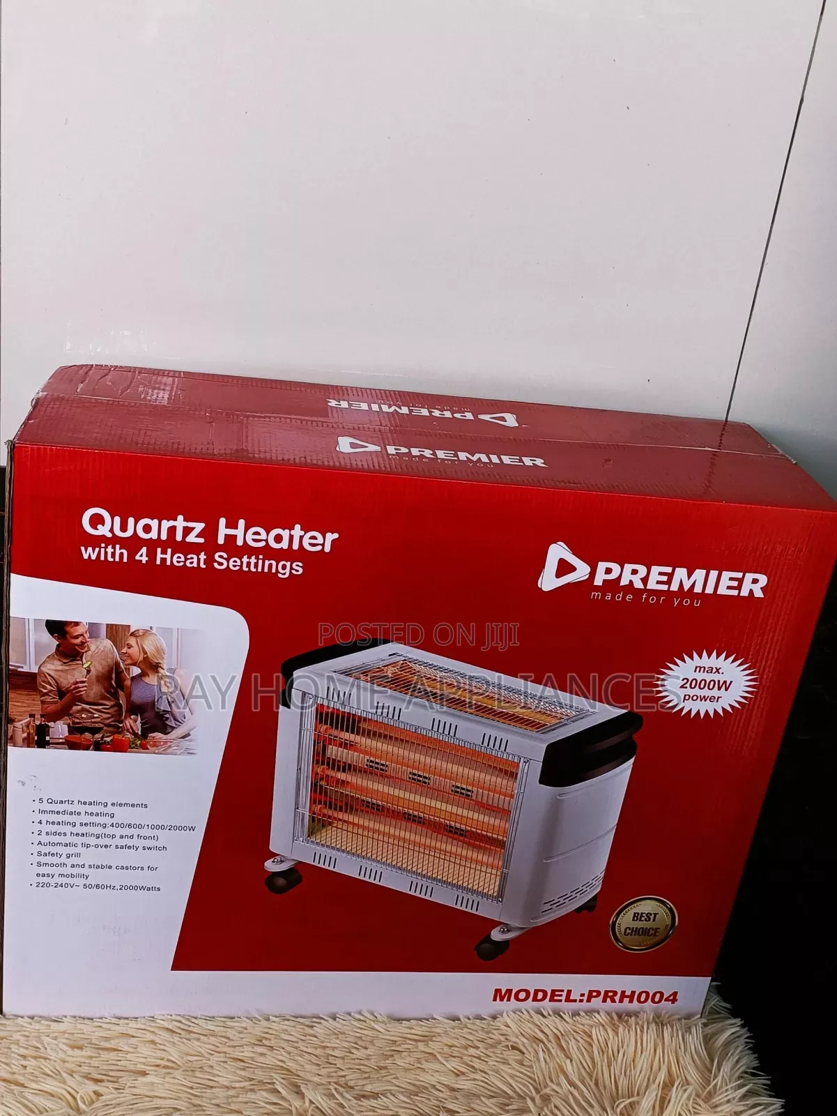 2000w Room Heater 4 Sided