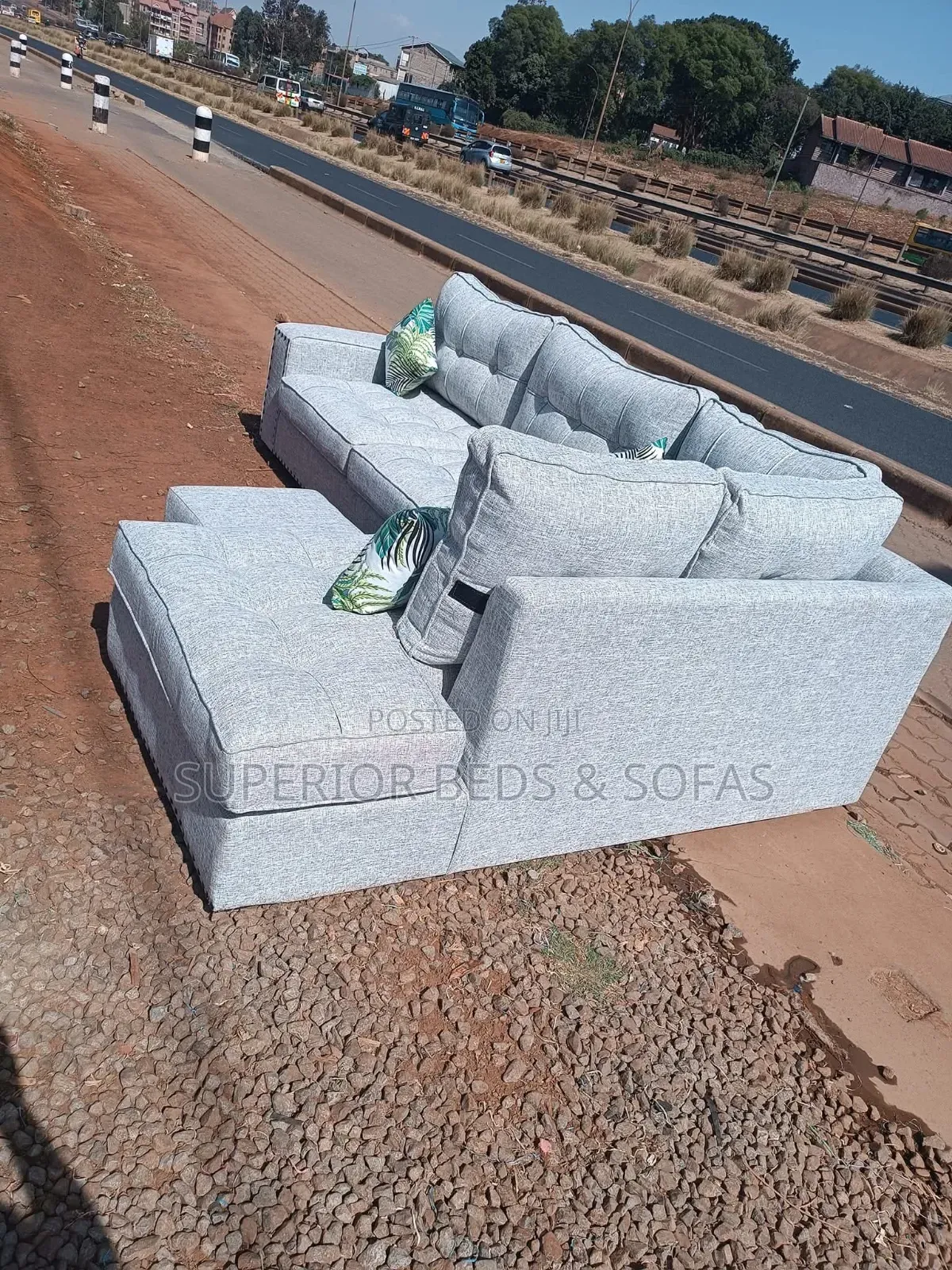 Clean L Shape Sofa 5 Seater Sofa
