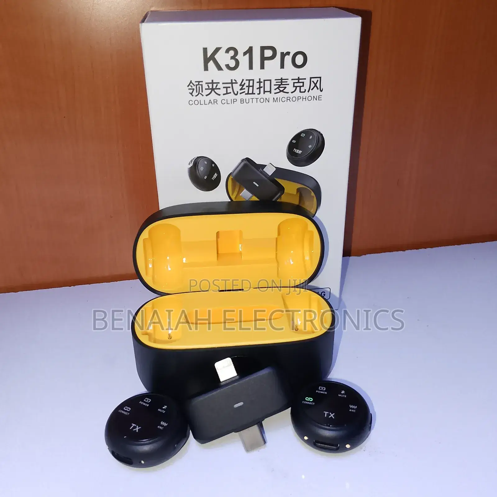 Collar Clip Button Microphone K31pro (Noise Reduction)