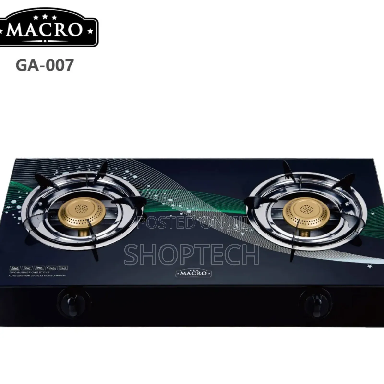 Nunix Macro 2 Glass Burner Cooker