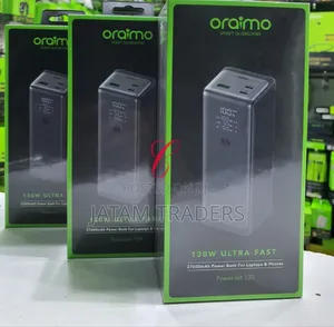 Oraimo 130w Laptop & Phone Super Fast Charging Power Bank Available