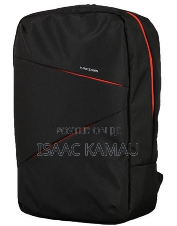 Kingsons 15.6" Arrow Series Backpack - Black - thumbnail 2