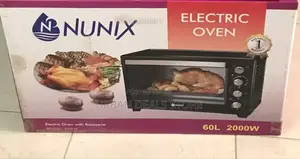 Nunix 60 Litres Electric Rotisserie Oven (4 Knob Settings)