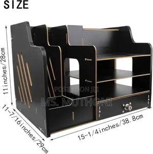 * Wooden Desk Organizer