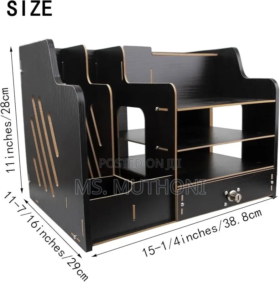 * Wooden Desk Organizer