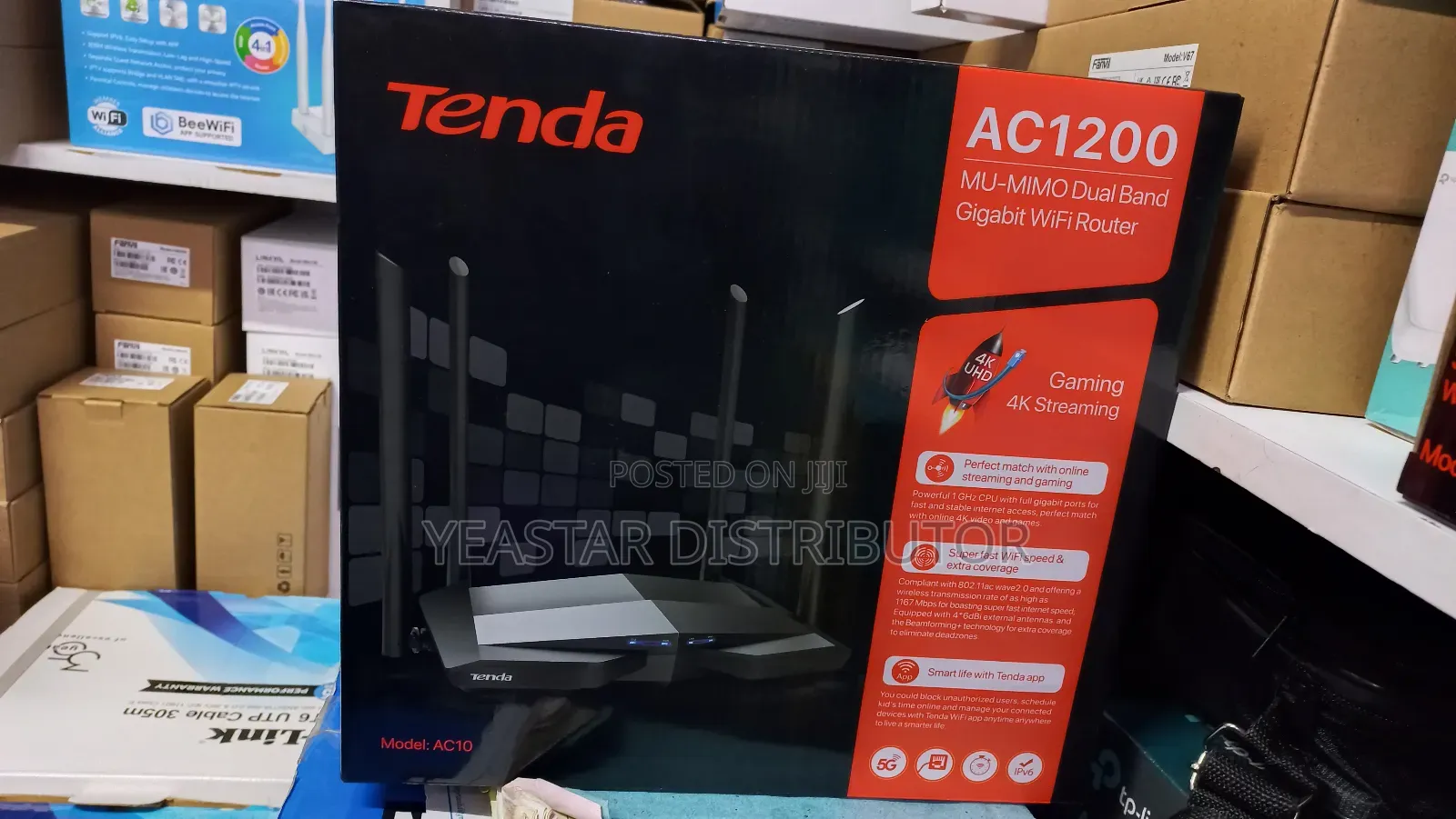 Tenda Ac10 Gigabit Router Ac1200