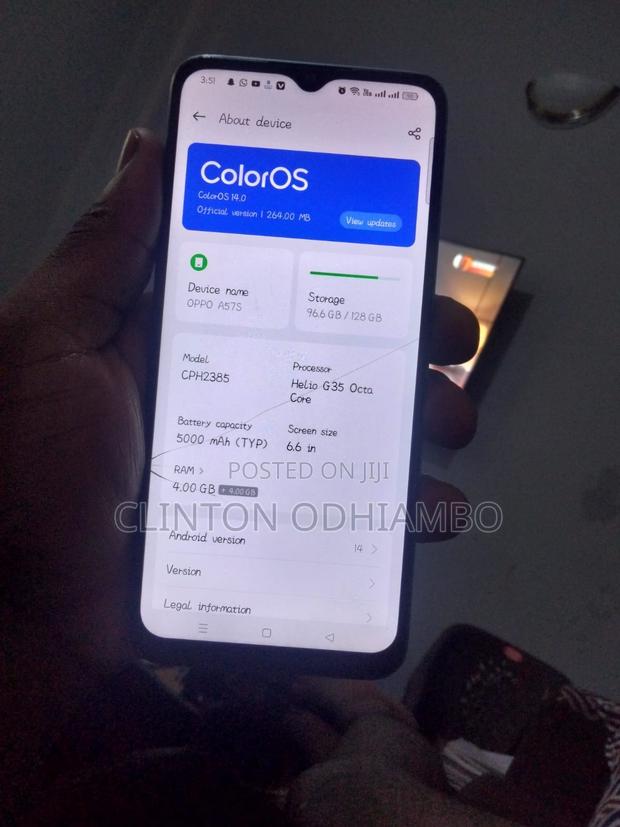 Oppo A57s 128 GB Blue - main view