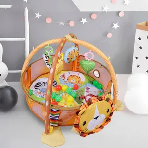 3-in-1 Baby Play Gym Ball Pit – Fun Learning Activity Mat