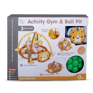 3-in-1 Baby Play Gym Ball Pit – Fun Learning Activity Mat