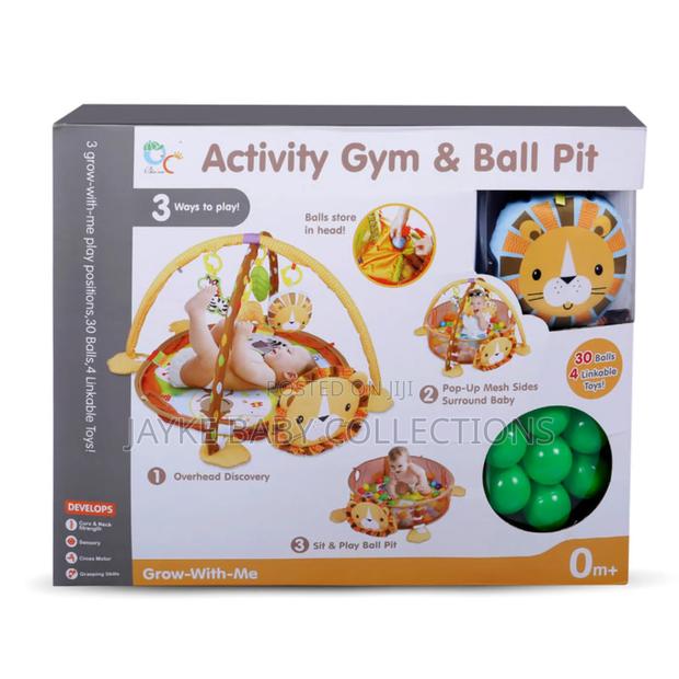 3-in-1 Baby Play Gym Ball Pit – Fun Learning Activity Mat - thumbnail 5