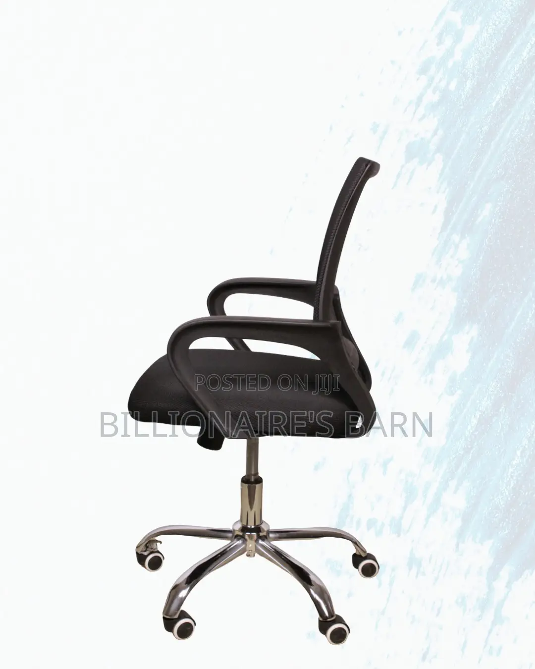 Secretarial Mesh Office Chair Ergonomic Fabric Seat , Lumbar Support