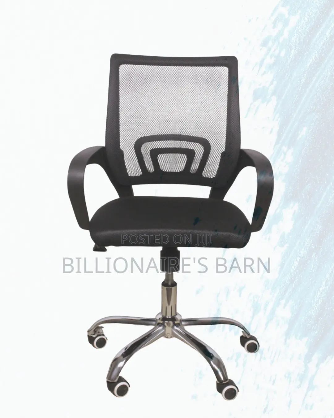 Secretarial Mesh Office Chair Ergonomic Fabric Seat , Lumbar Support
