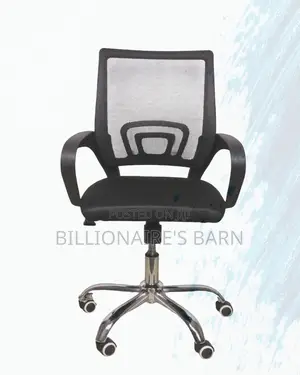 Secretarial Mesh Office Chair Ergonomic Fabric Seat , Lumbar Support