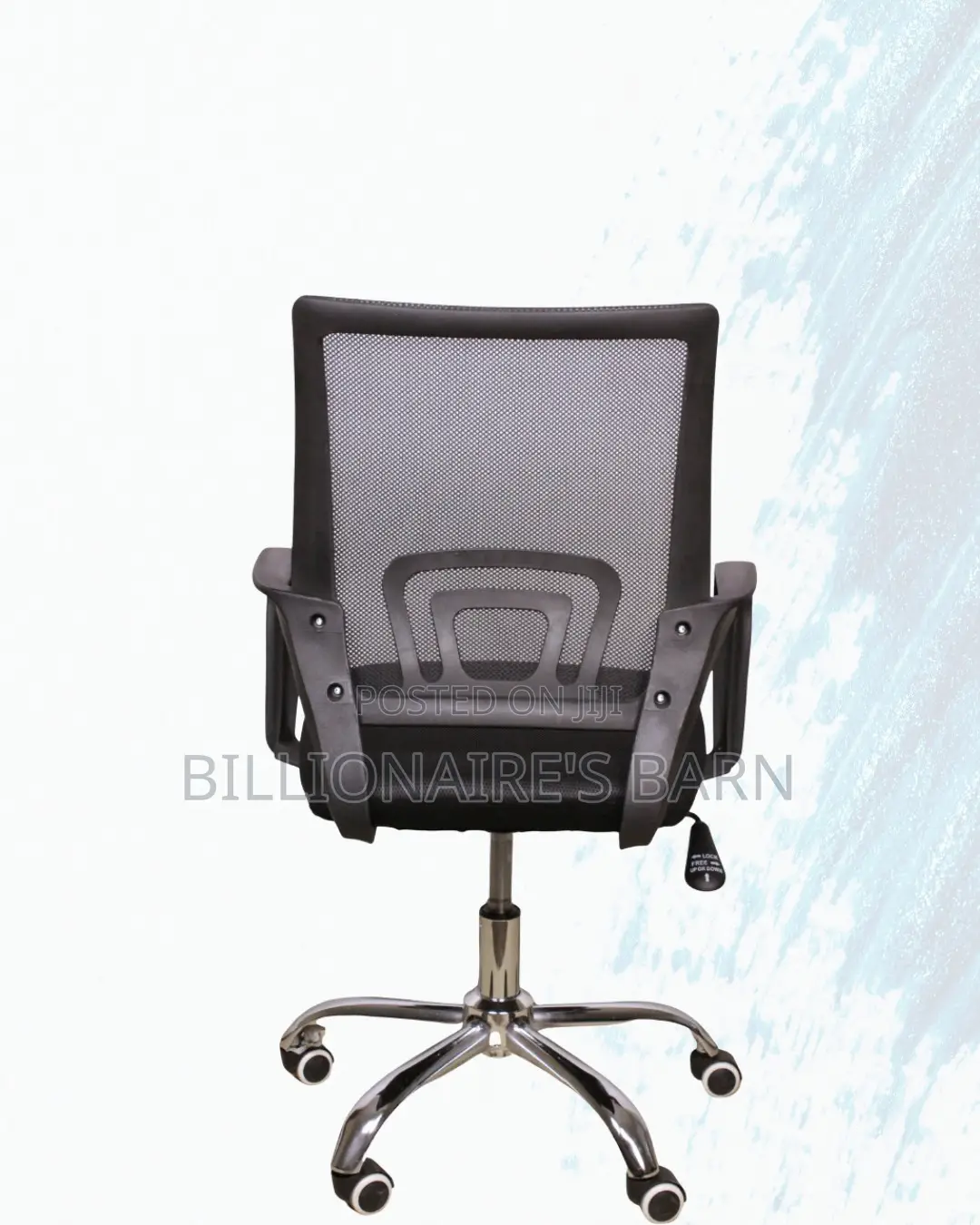 Secretarial Mesh Office Chair Ergonomic Fabric Seat , Lumbar Support
