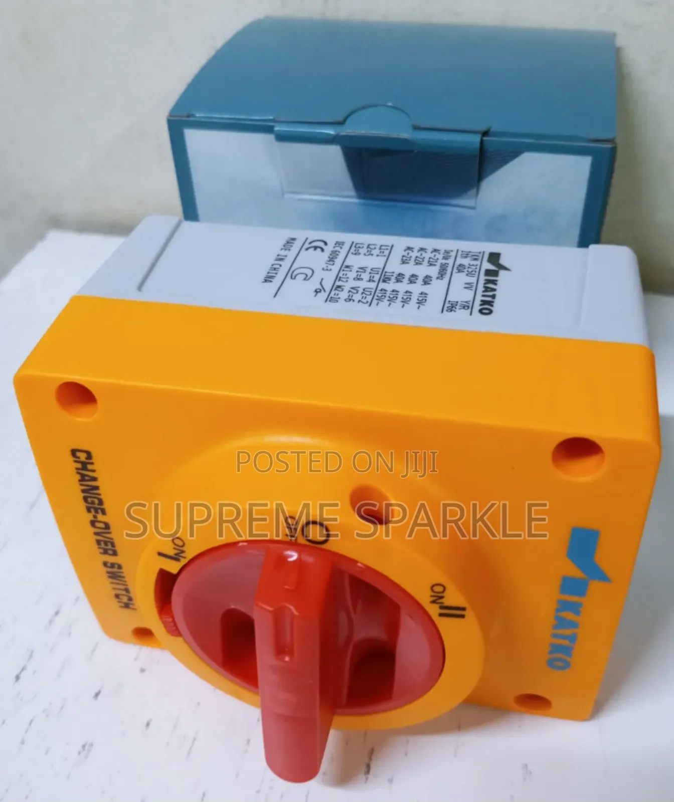 Katko Change-Over Switch, (Model 40a) 40mah, 415v