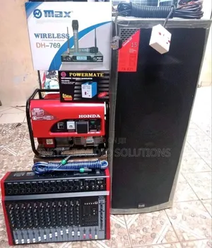 12 Channels Full Sound System With 2kva Petrol Engine Generator