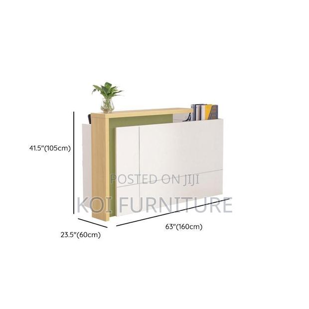 Office Desk : 1.6m Modern Two-Tone Reception Desk - thumbnail 7