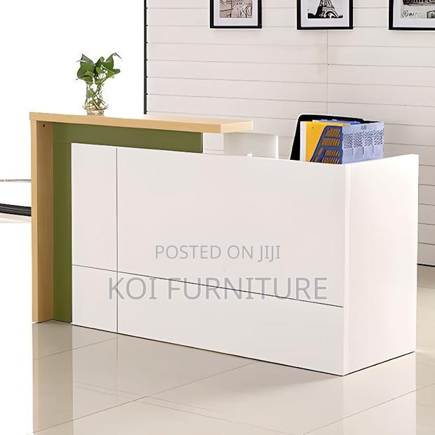 Office Desk : 1.6m Modern Two-Tone Reception Desk - thumbnail 8
