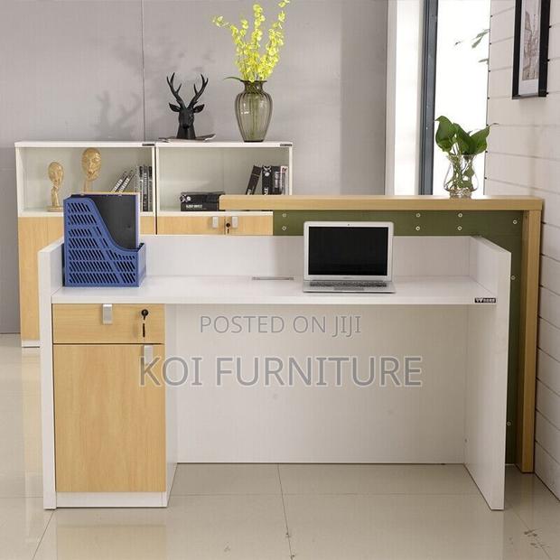 Office Desk : 1.6m Modern Two-Tone Reception Desk - thumbnail 9
