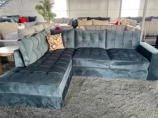 L Shape 5 Seater Sofa + Pillows (Free Delivery)