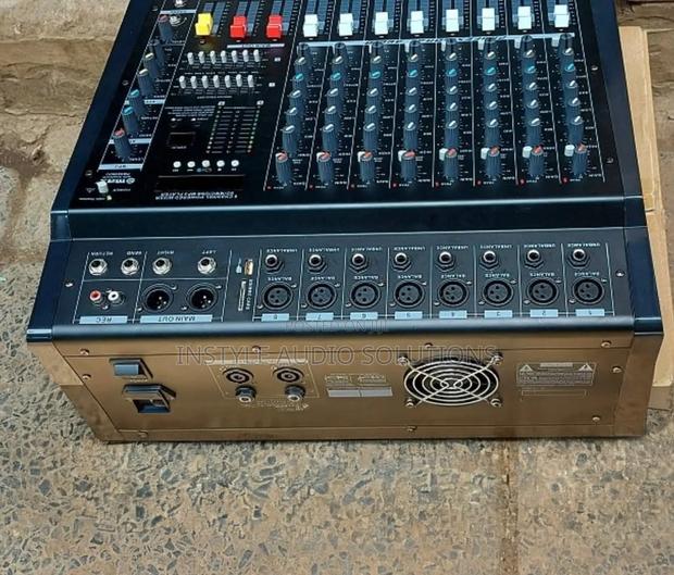 8 Channels Max Professional Powered Mixer Usb/Bt 1000 Watts Output - thumbnail 3