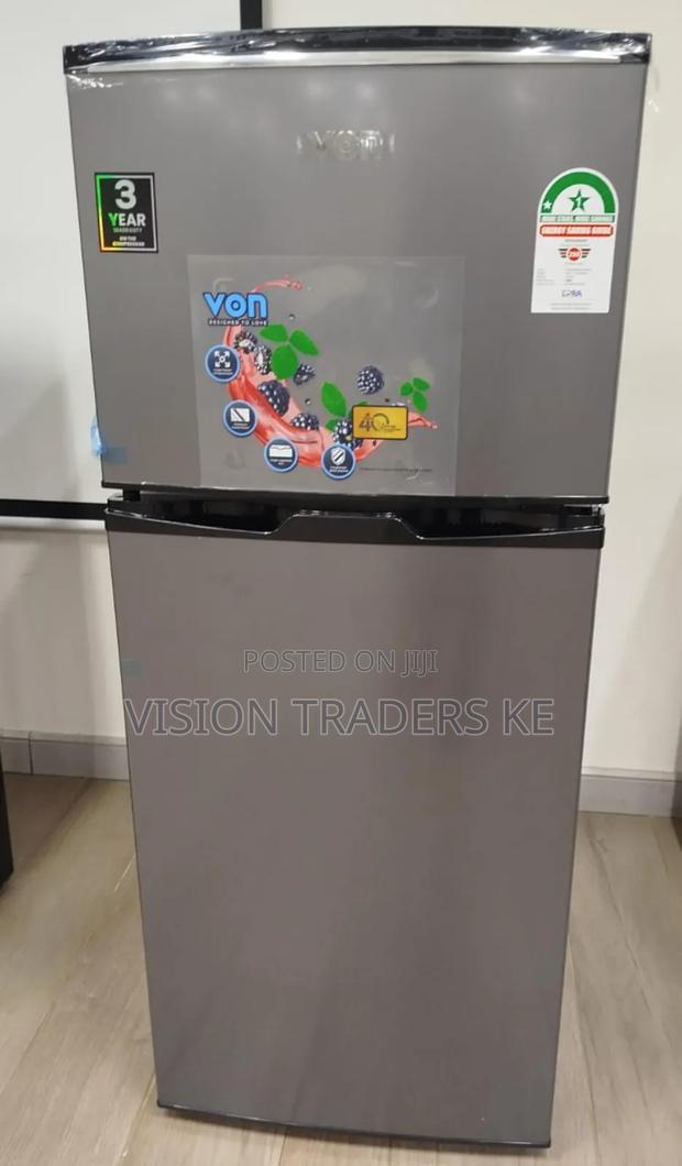 Von 175 Litres Double Door Refrigerator Top Freezer