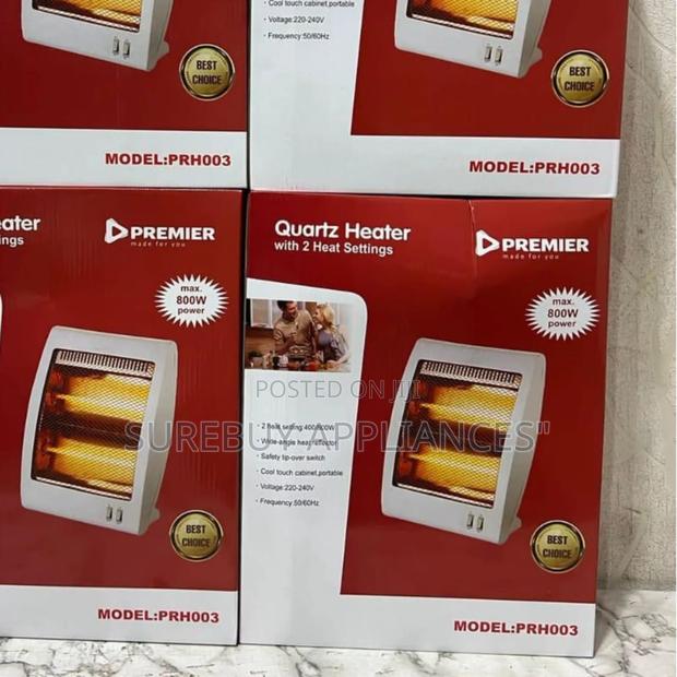 Premier Prh003 Max‐800w Quartz Space Heater With Thermostat Control - main view