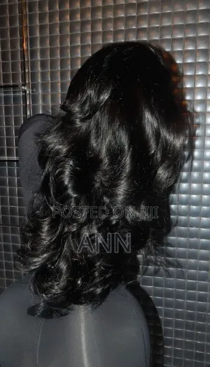 26 Inch Soft Synthetic Wig With Curtain Bangs
