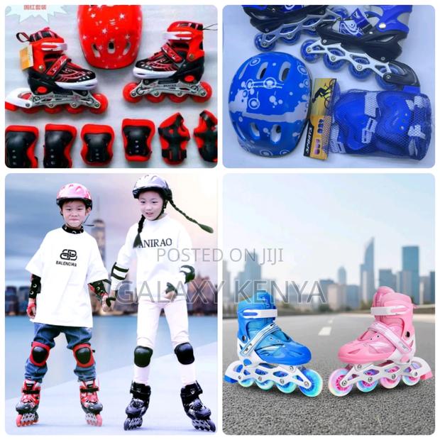 Skating Shoes(Set Full) Red Blue - main view