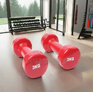 Neoprene Coated Dumbbell Anti-Slip Vinyl Hand 3kg Fitness Dumbbell