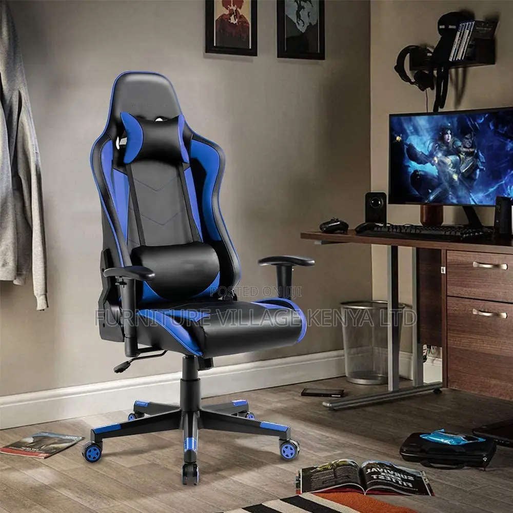 Gaming Chair; High Back Leather Gaming Chair