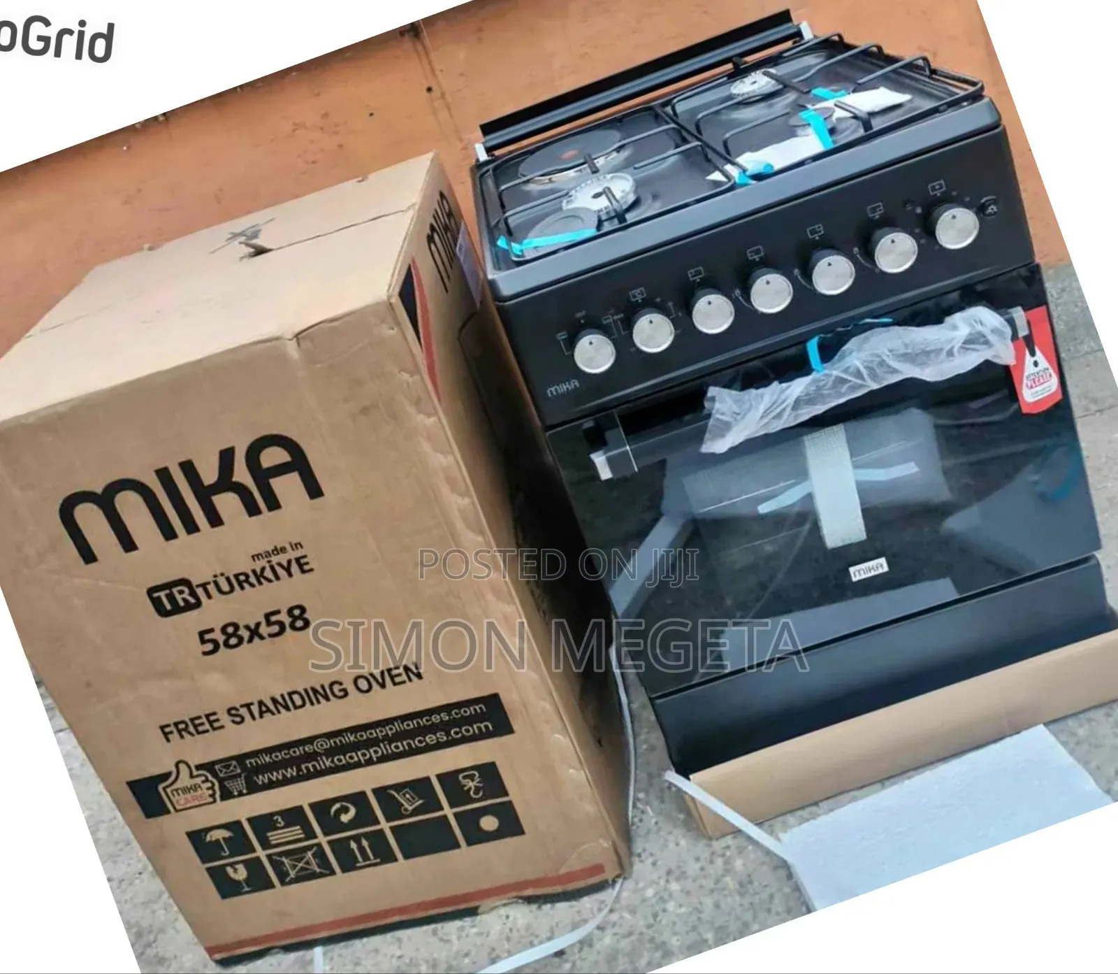 Mika 58 by 58 3+1 Marble Cooker