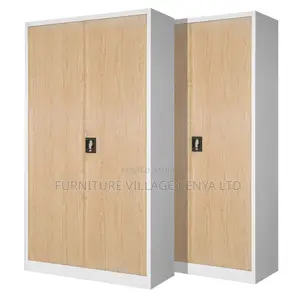 Office Cabinet; 2 Door Brown Metallic Office Cabinet