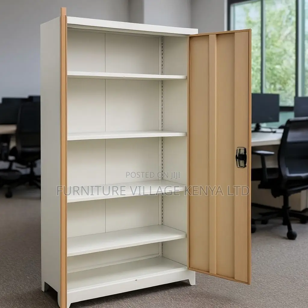 Office Cabinet; 2 Door Brown Metallic Office Cabinet
