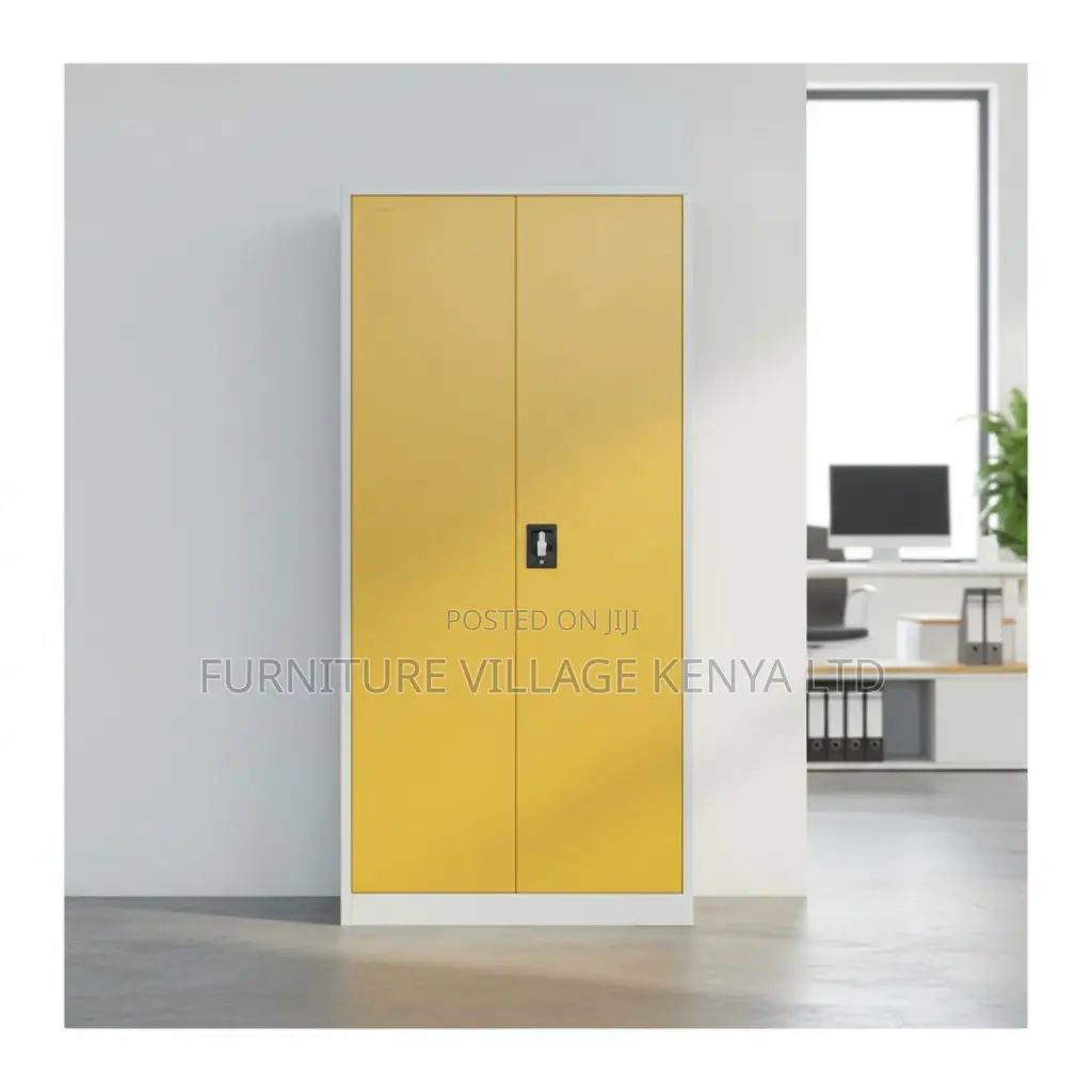Office Cabinet; 2 Door Brown Metallic Office Cabinet