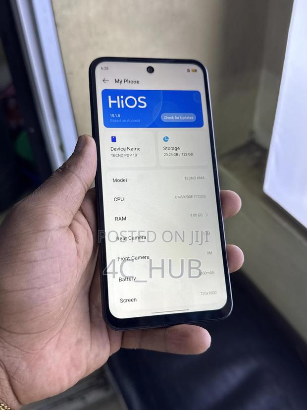 Tecno Pop 10 128 GB Black - main view