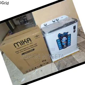 8 KGS Mika Twin Tub Washing Machine Available