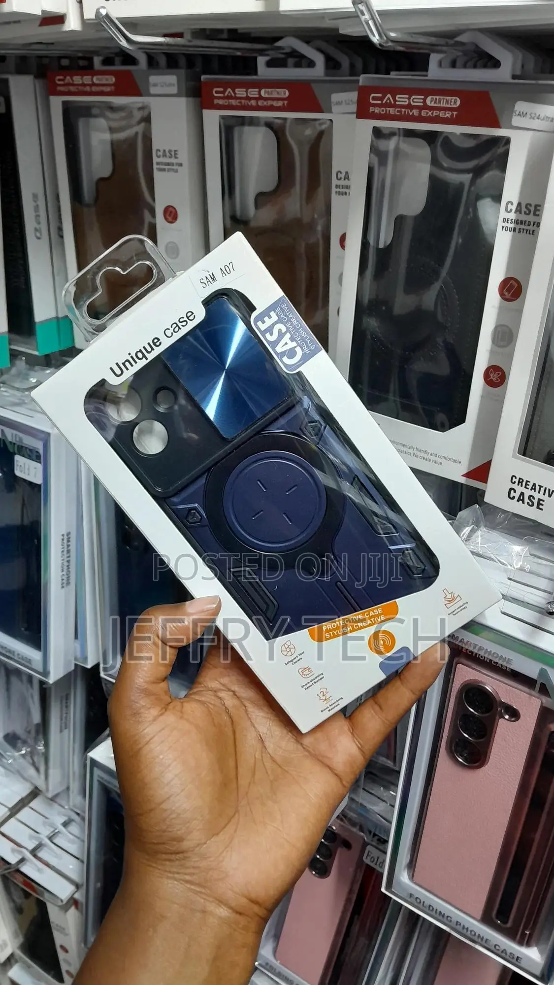 Cmall Samsung Galaxy A07 4g Magnetic Case Rotating Kickstand Tpu -Blue