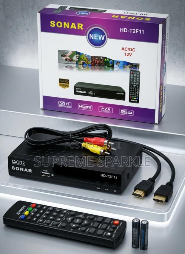 Sonar Hd-T2f11 Free to Air Digital Box Decoder. 1080p Resolution - main view