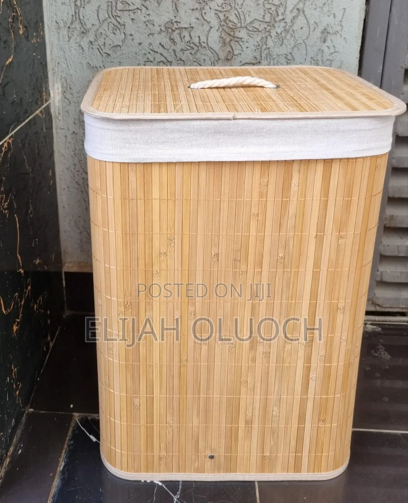 Foldable Bamboo Laundry Basket
