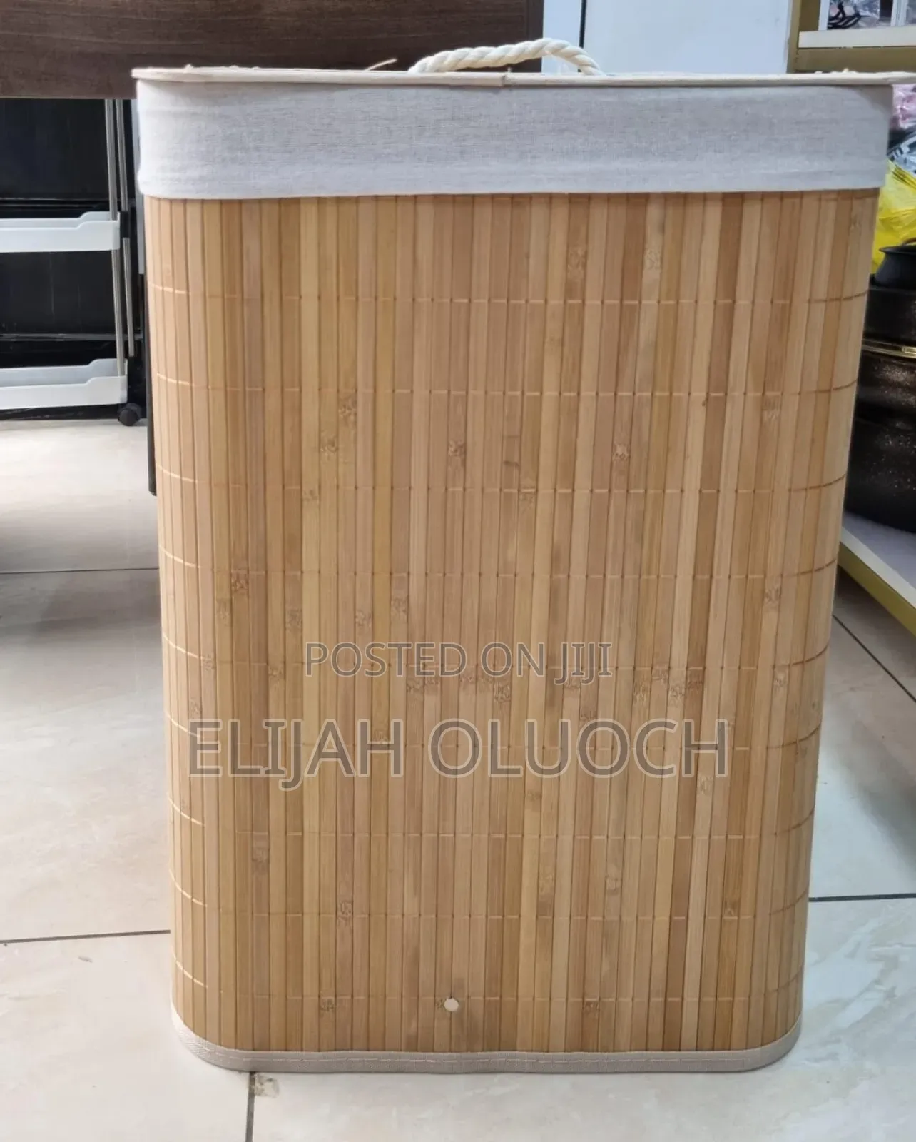 Foldable Bamboo Laundry Basket