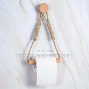 Rope With Bamboo Tissue Holder