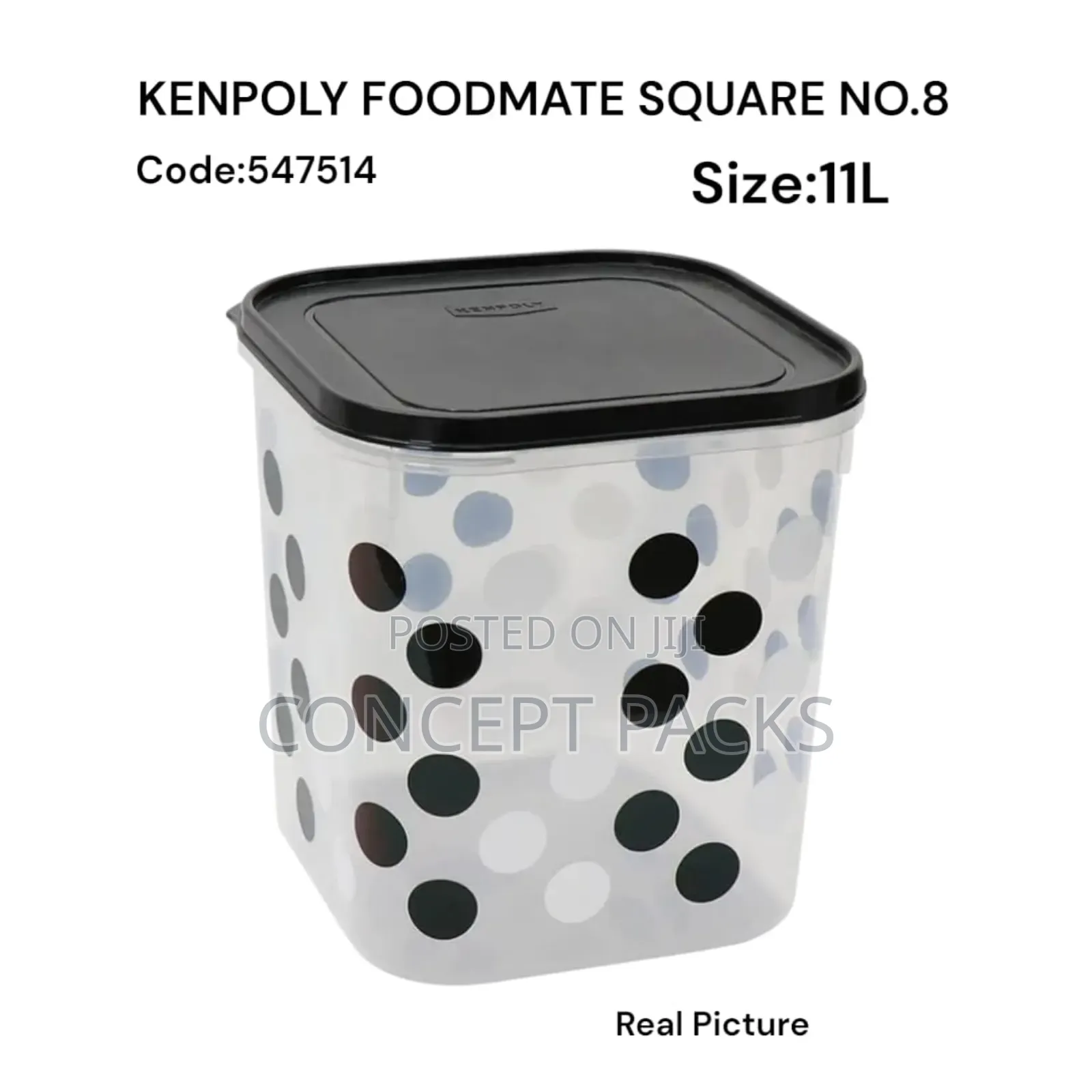 Kenpoly Foodmate Square No. 8
Capacity: 11l. Price Per Oc