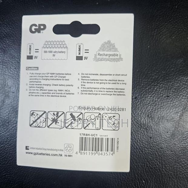 Gp Rechargeable Gp 280mah 9v - thumbnail 3