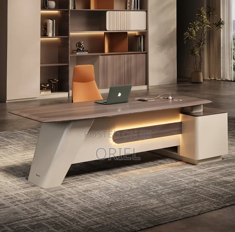 Office Desk: Executive L-Shaped Workstation 180cm
