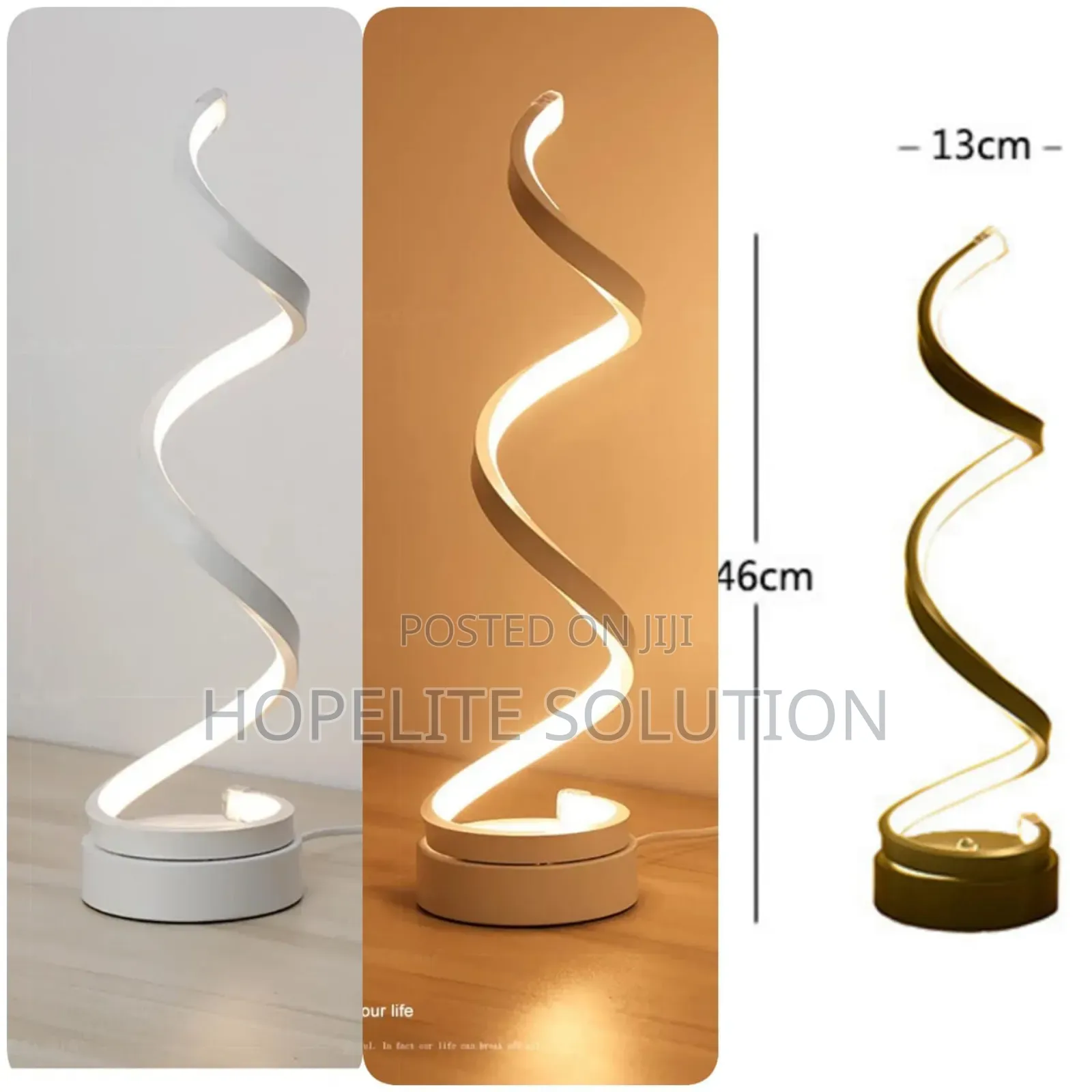 Vertical Spiral Table Lamp