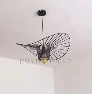 Black Hat-Shaped Chandelier
