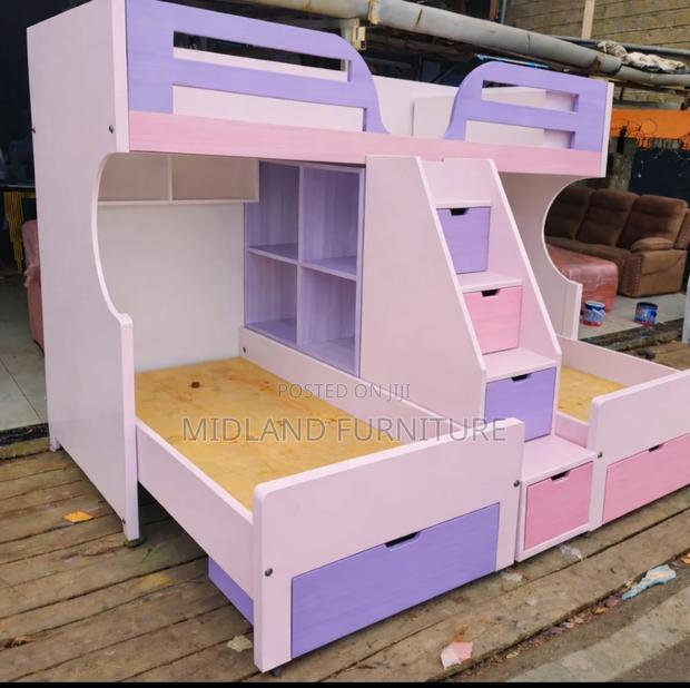 Tripple Decker Beds / 3 in 1 Bunk Beds for Kids in Kenya - main view